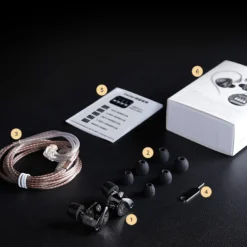 KZ Castor Dynamic Drivers Gaming IEM Earphones – Black/White (3.5mm) [with mic/without mic] {Harman Target/Harman Target with Improved Bass} - image 2