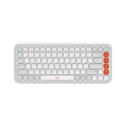 LOGITECH POP ICON KEYS OFF WHITE & ORANGE