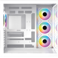 Sonic Areion V208R ATX Gaming Case – Black/White (4x ARGB Fan) - image 5