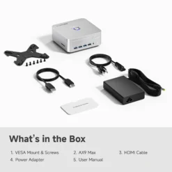 Vzmore AX9 Max AI Mini PC – AMD Ryzen AI 9 HX 470 (32GB RAM/1TB SSD) - image 4